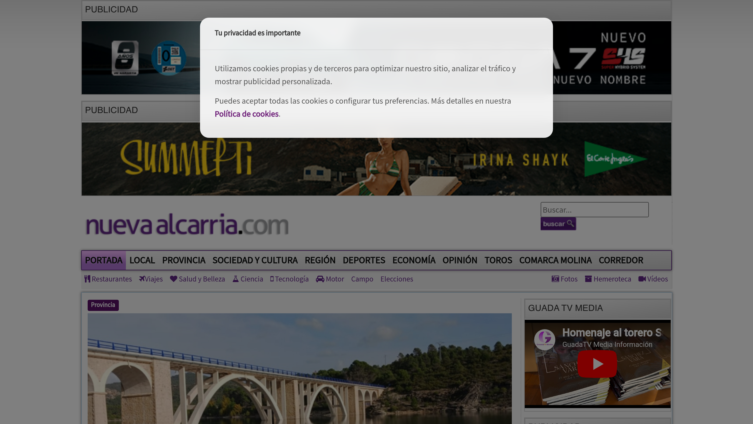 Captura de pantalla de Nueva Alcarria