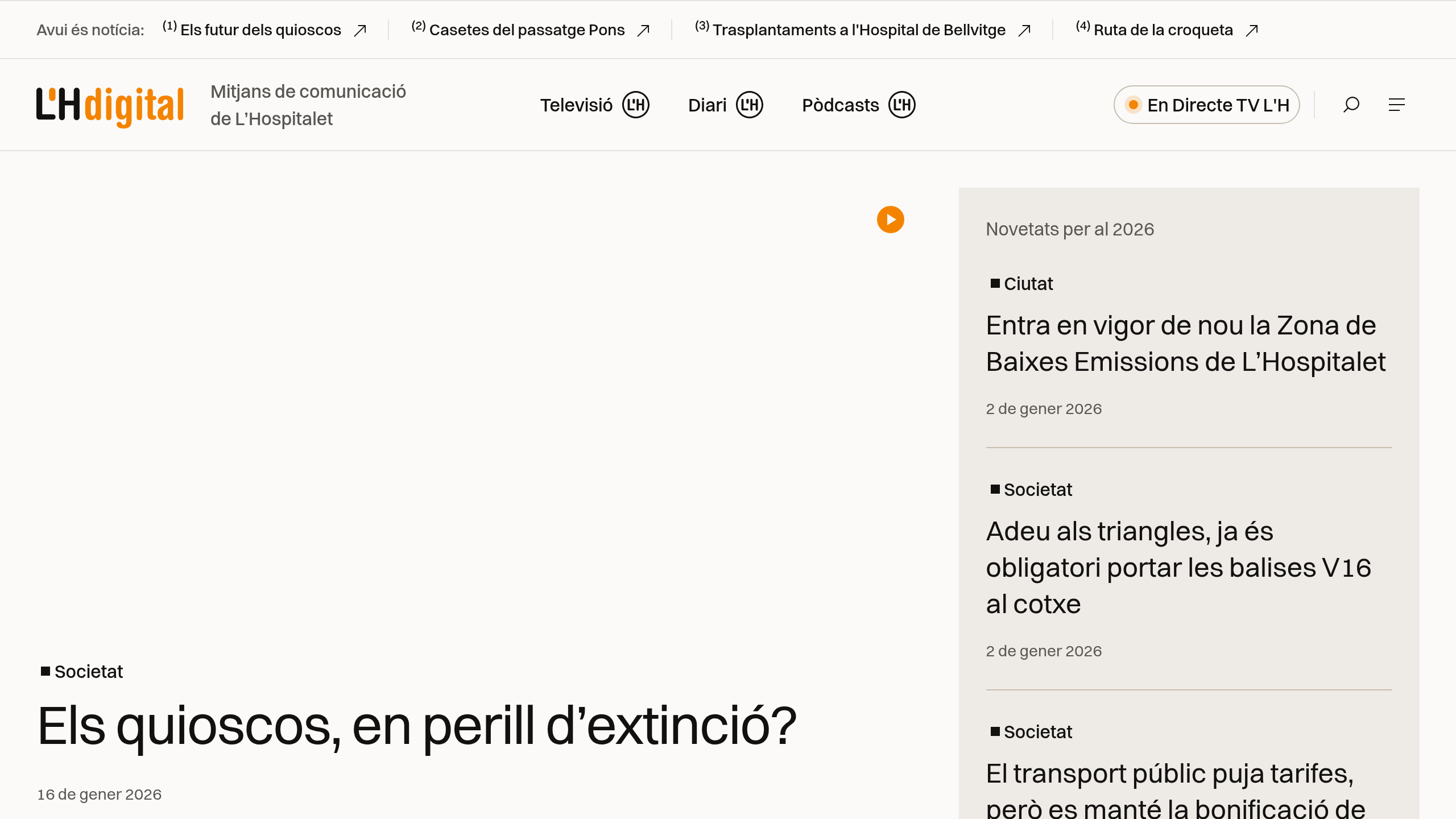 Captura de pantalla de L’H digital