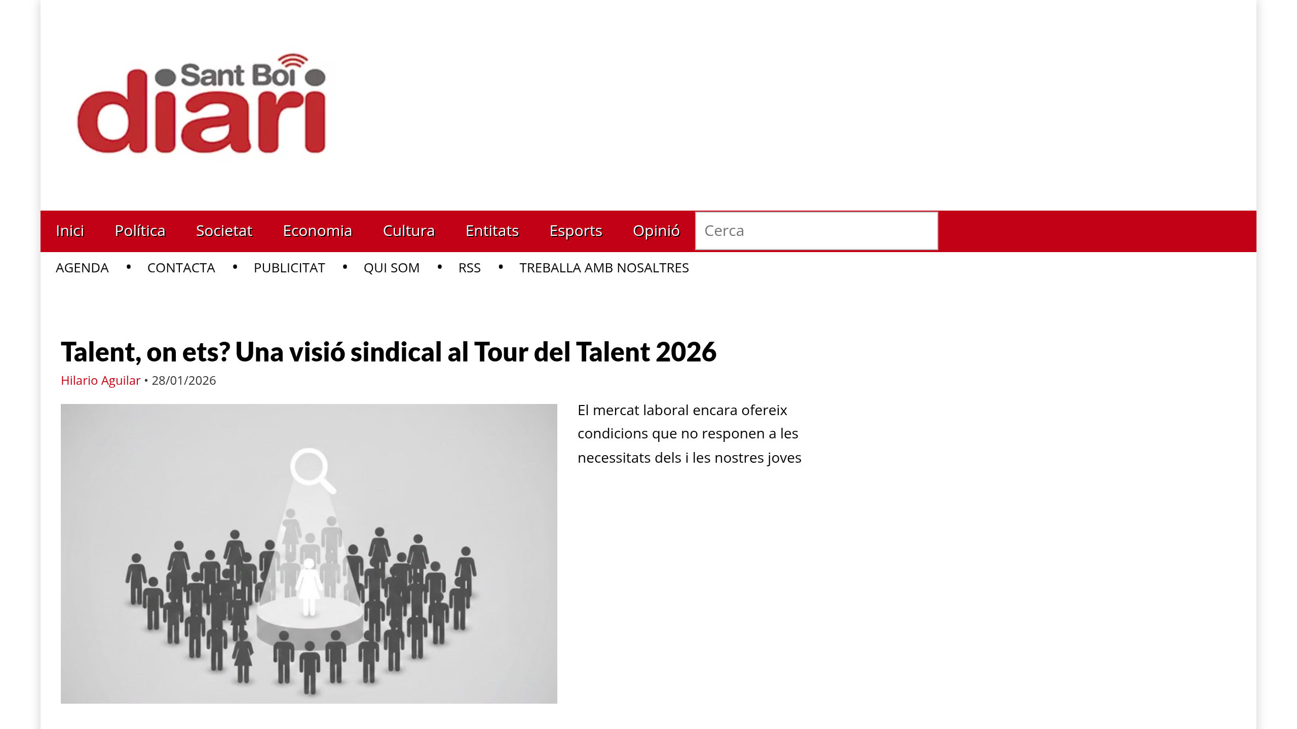 Captura de pantalla de Sant Boi diari