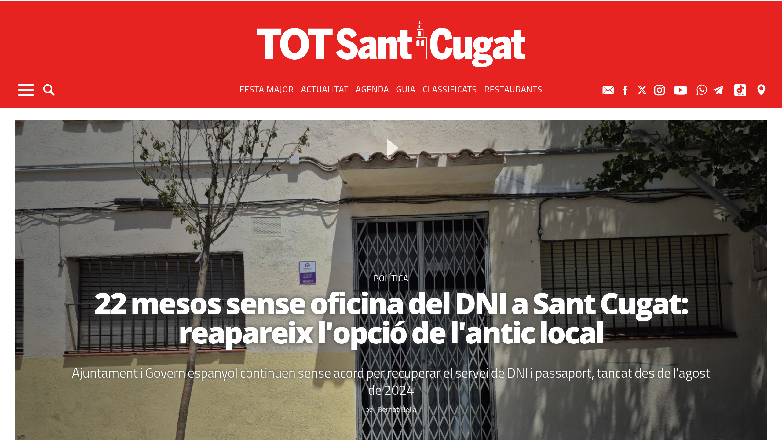Captura de pantalla de TOT Sant Cugat