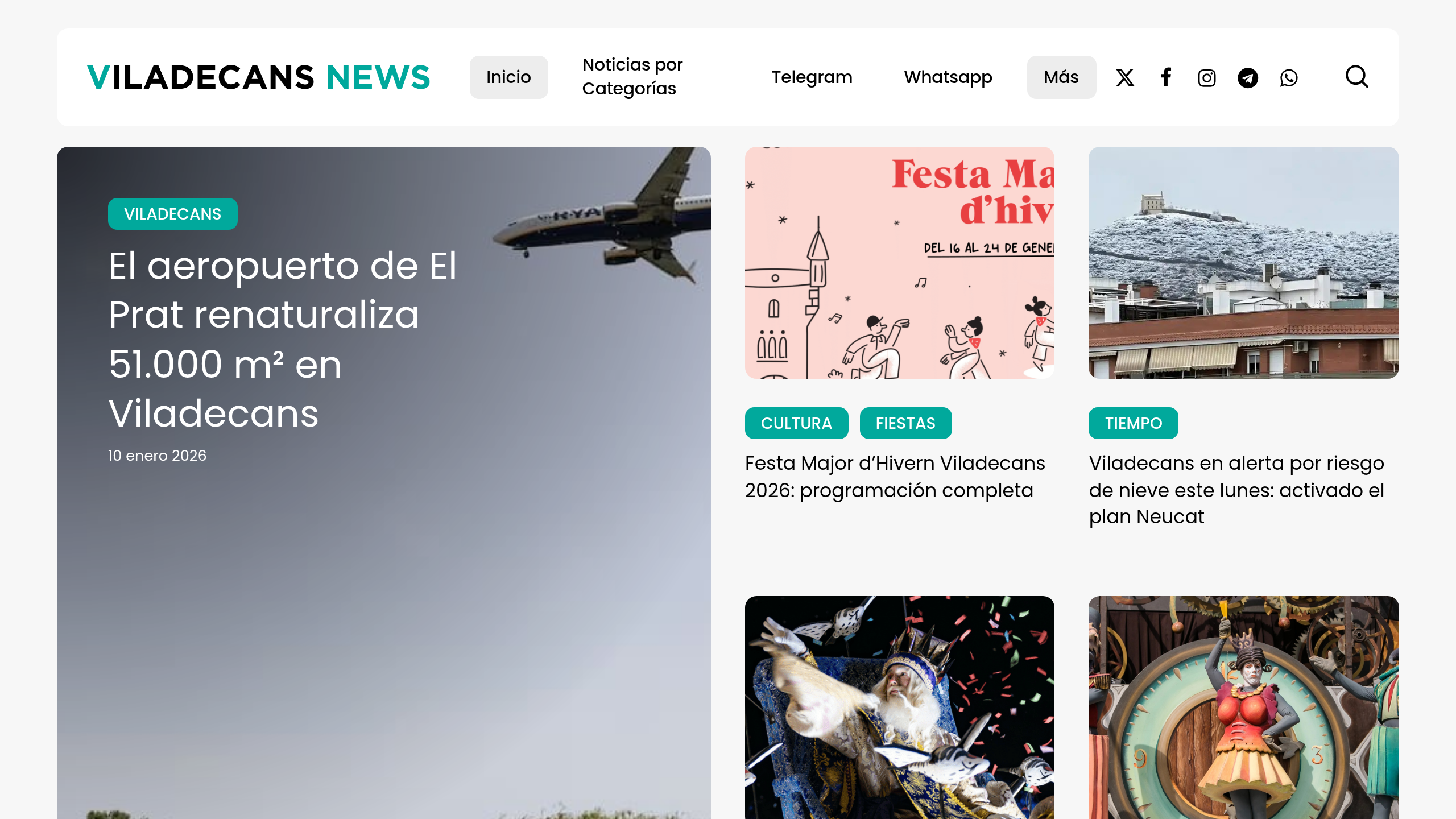 Captura de pantalla de Viladecans News
