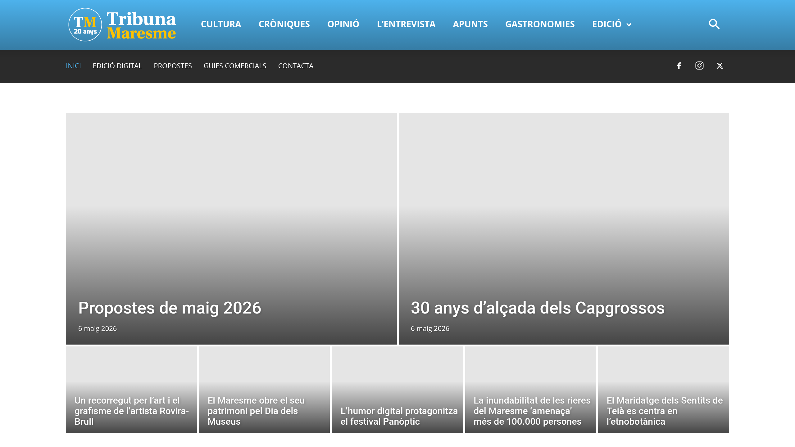 Captura de pantalla de Tribuna Maresme