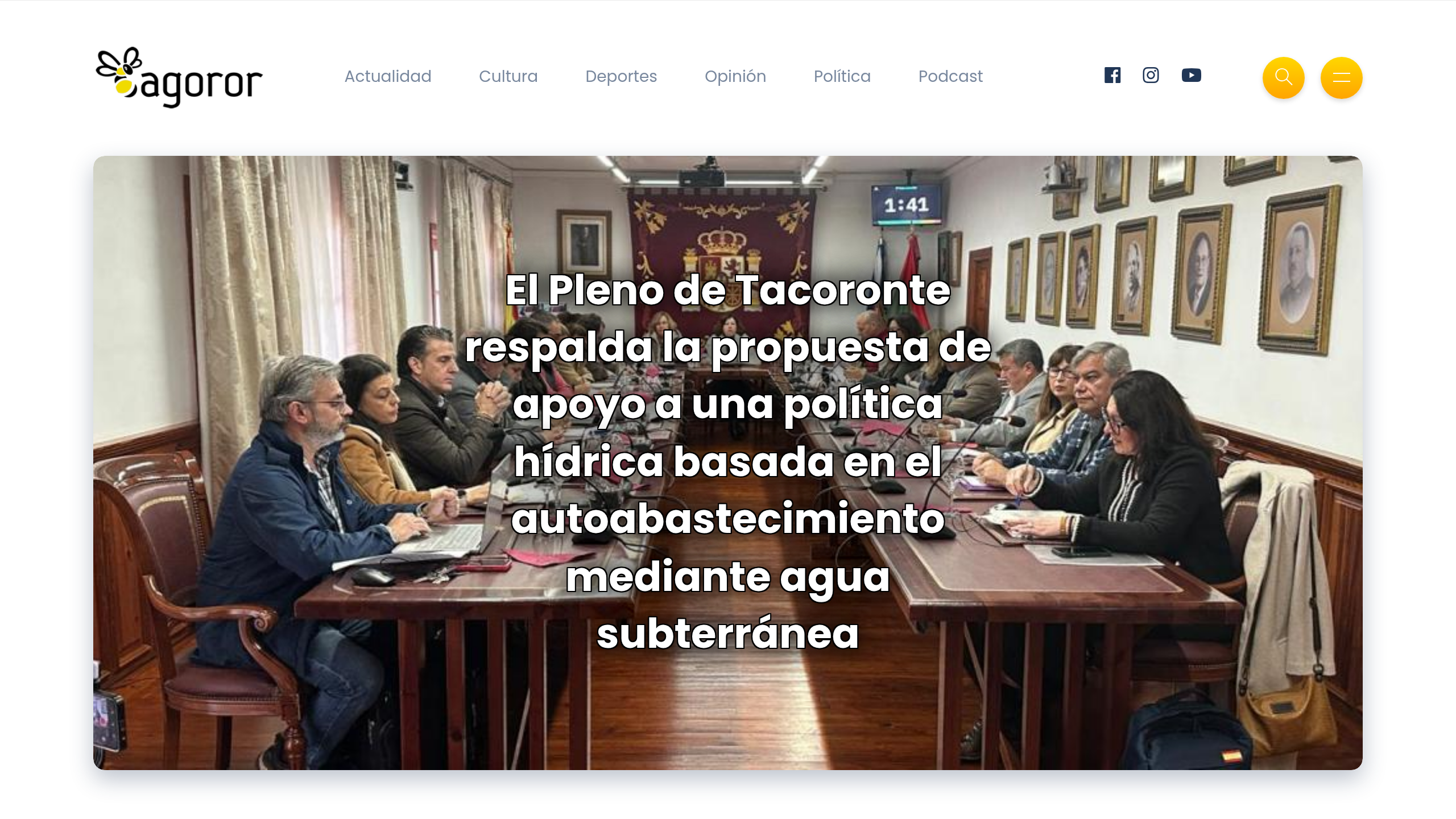Captura de pantalla de Tagoror Digital Canarias
