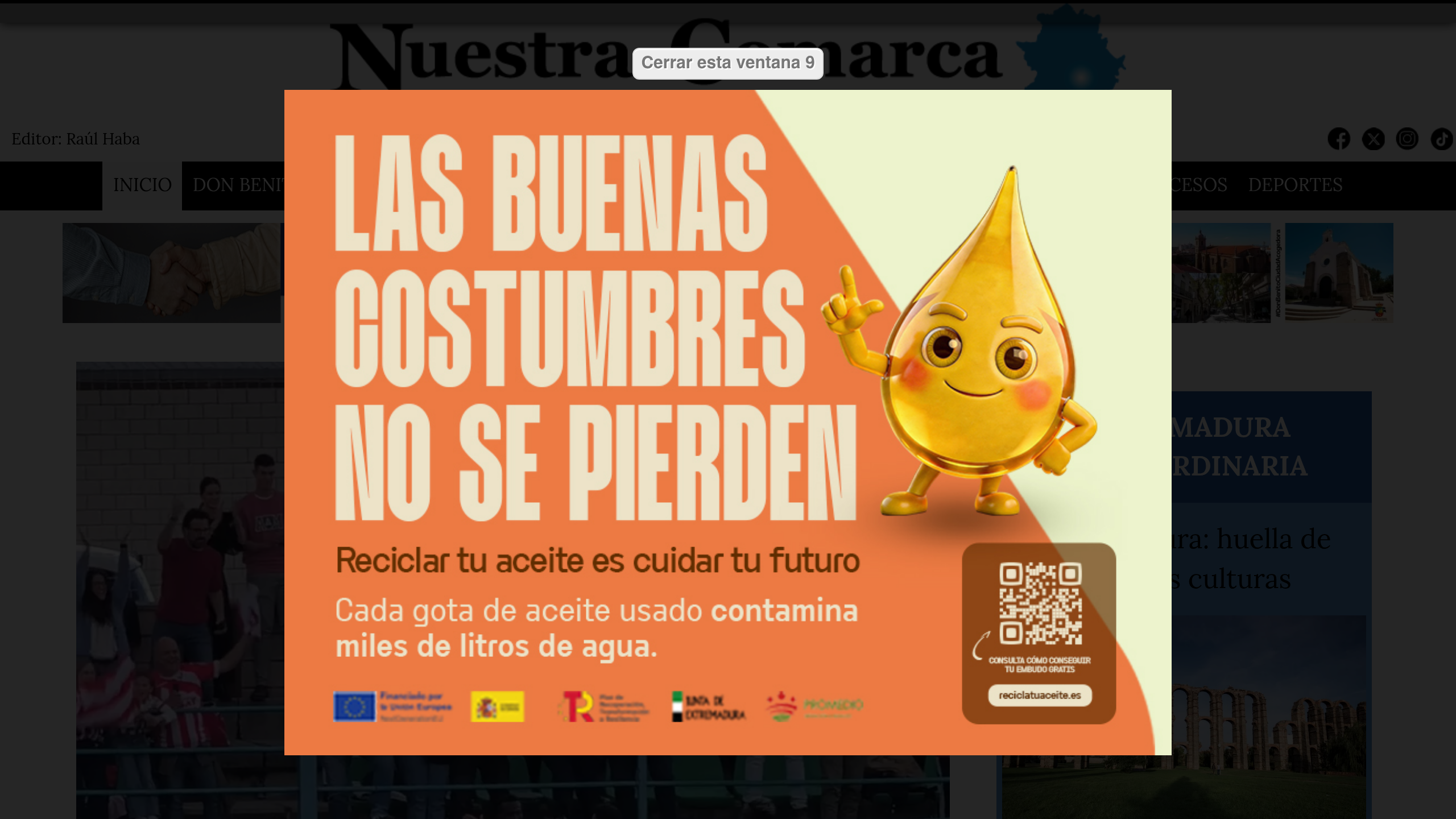 Captura de pantalla de Nuestra Comarca