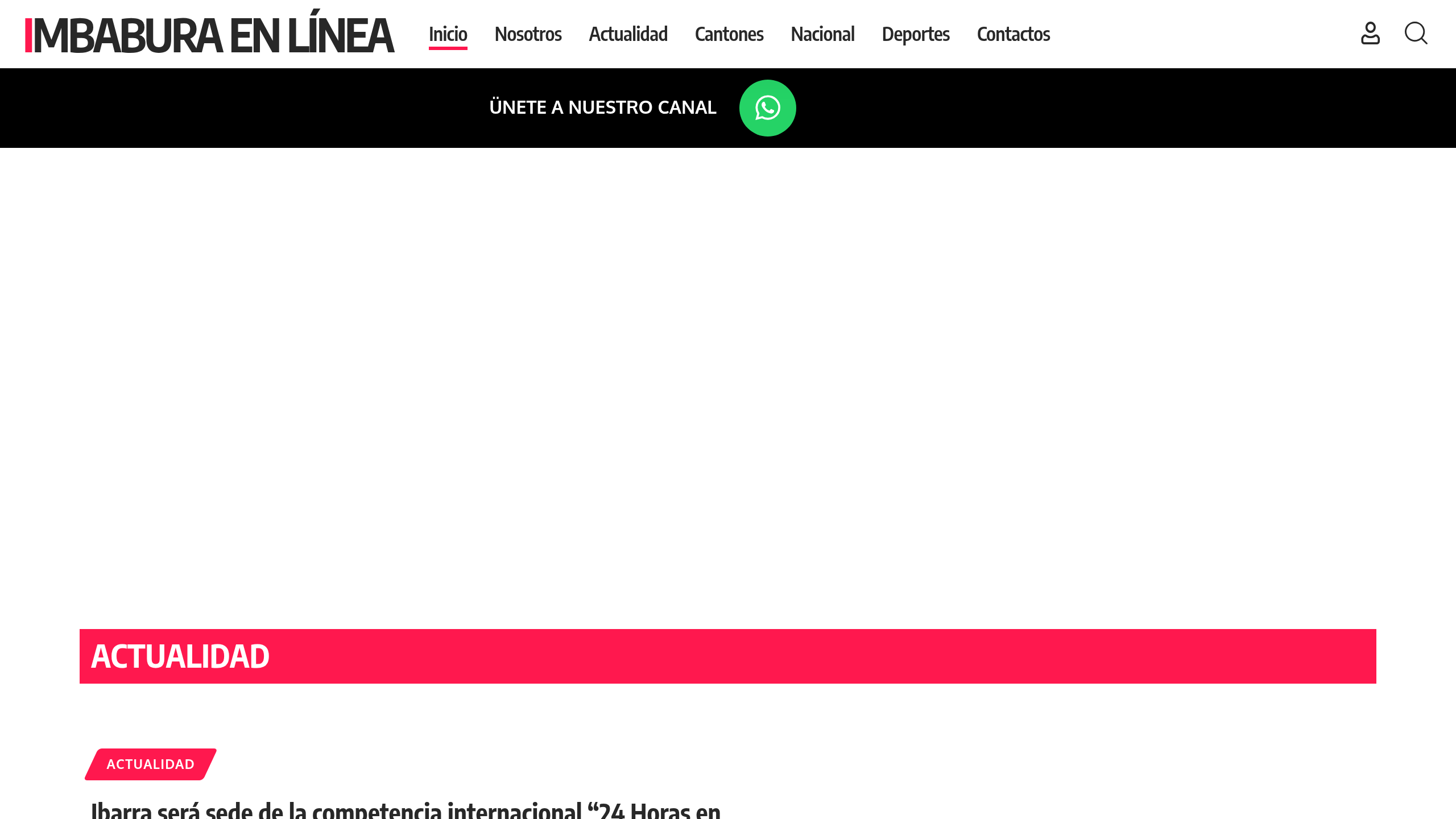 Captura de pantalla de Imbabura en Linea
